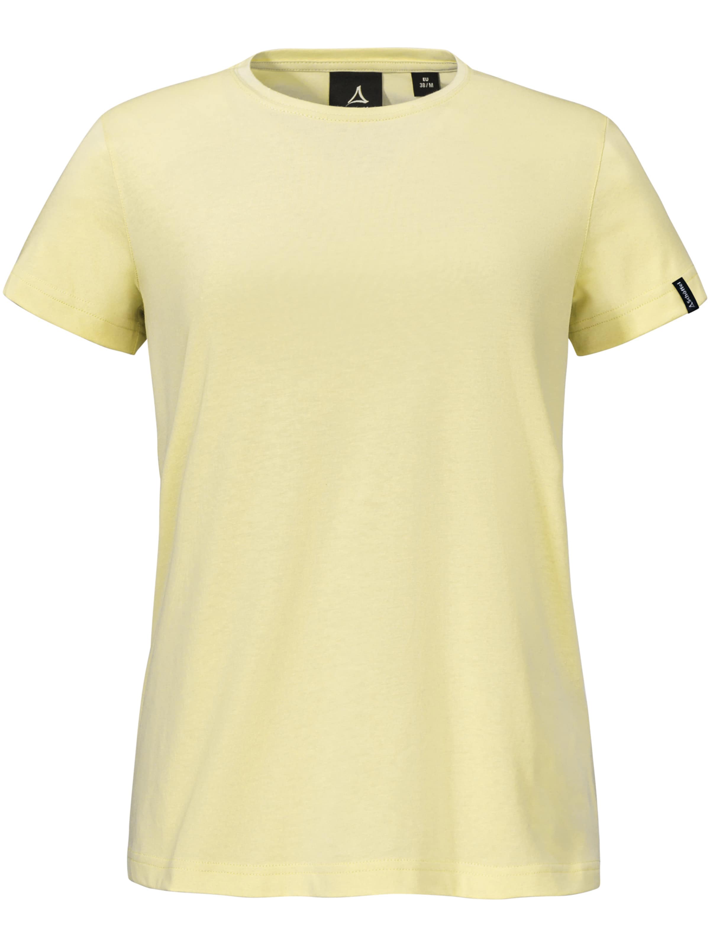Schöffel Functioneel shirt in Geel: voorkant