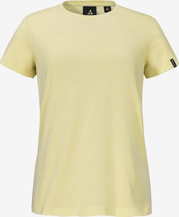 T-shirt fonctionnel Schöffel en jaune : devant
