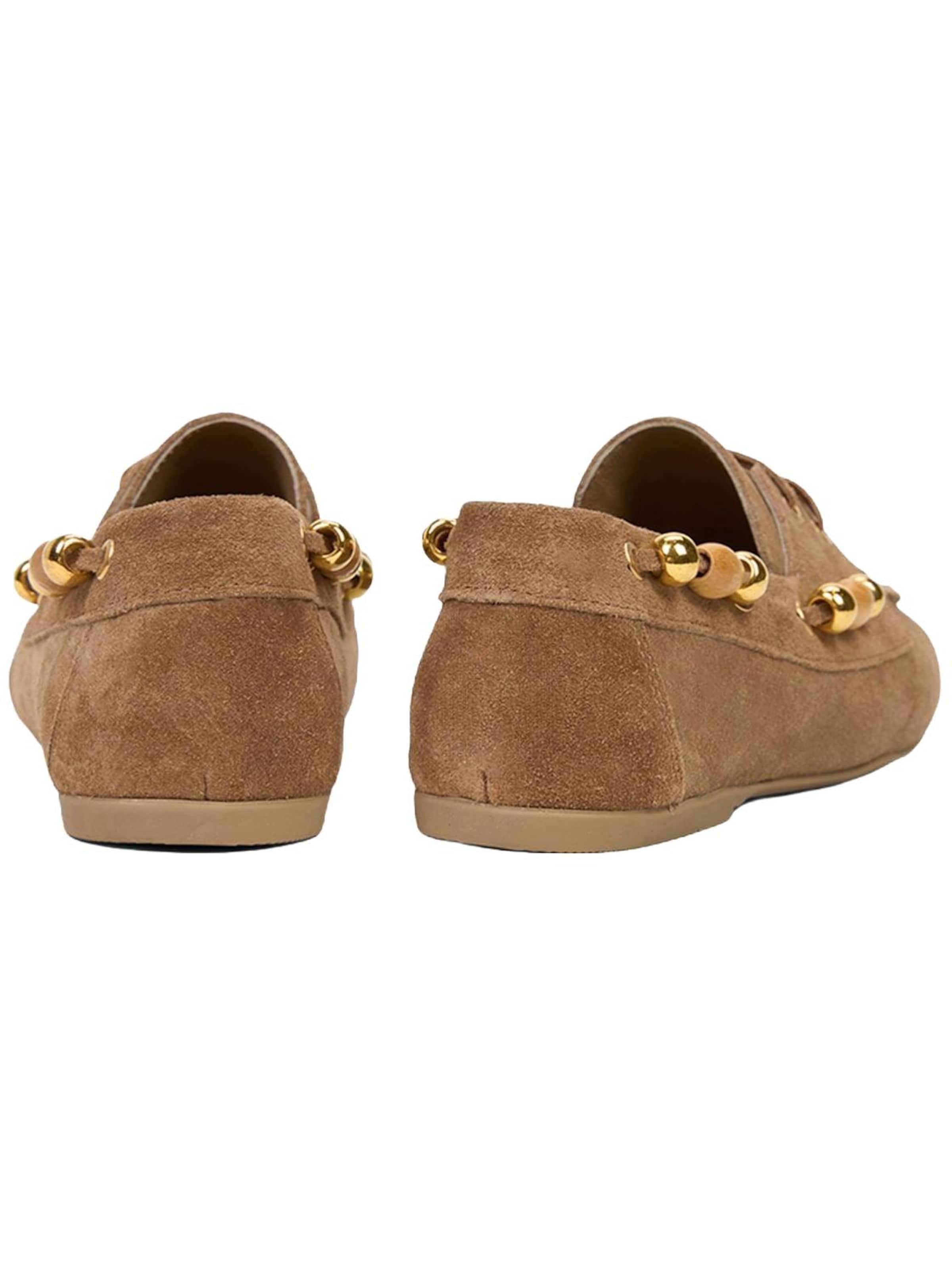 Mocassin 'Schnürschuhe' Desa en beige