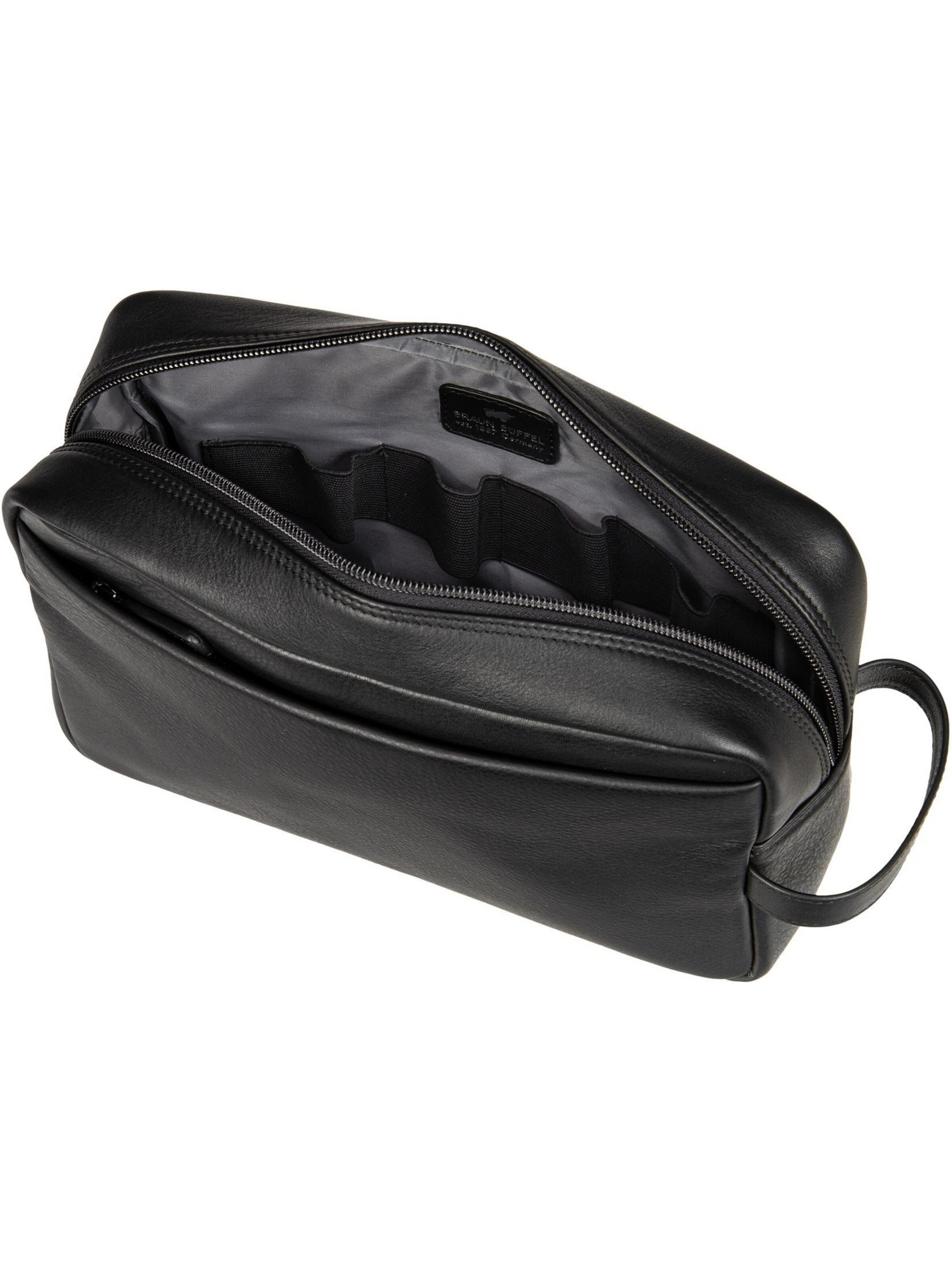Braun Büffel Toiletry Bag 'GOLF 3.0' in Black