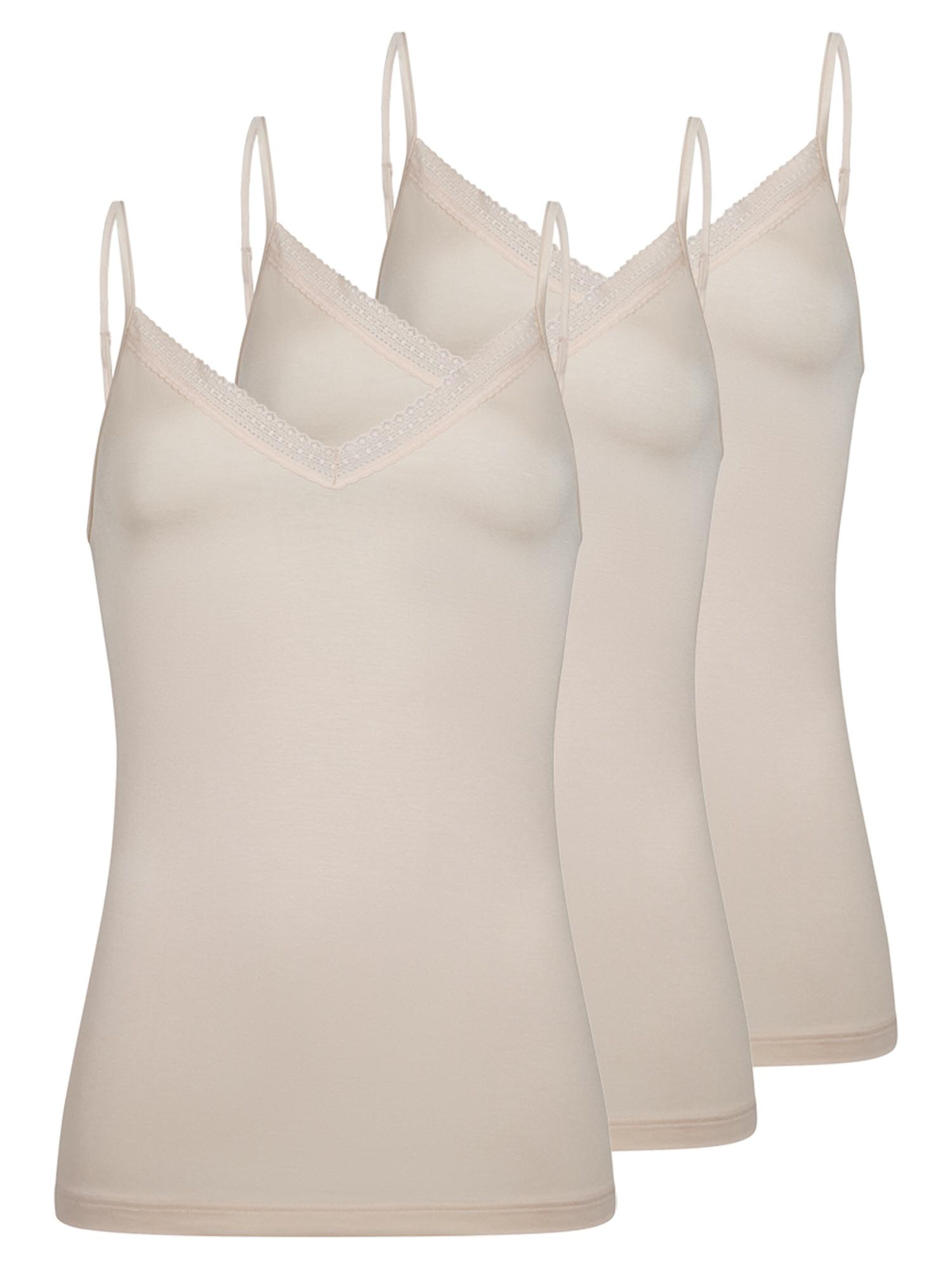 Mey Undershirt 'Modal Lace' in Beige: front