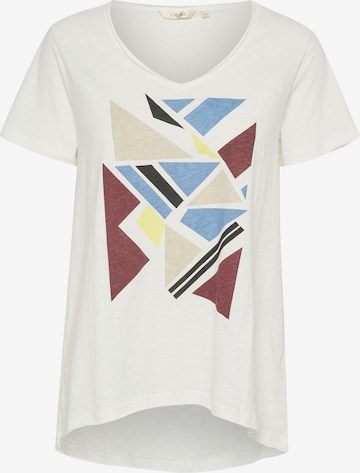 Cream - Camisa 'Amia' em branco: frente