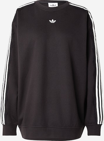 Bluză de molton de la ADIDAS ORIGINALS pe negru: față