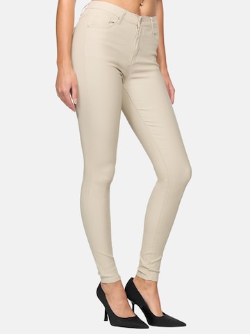 Elara Skinny Jeans i beige