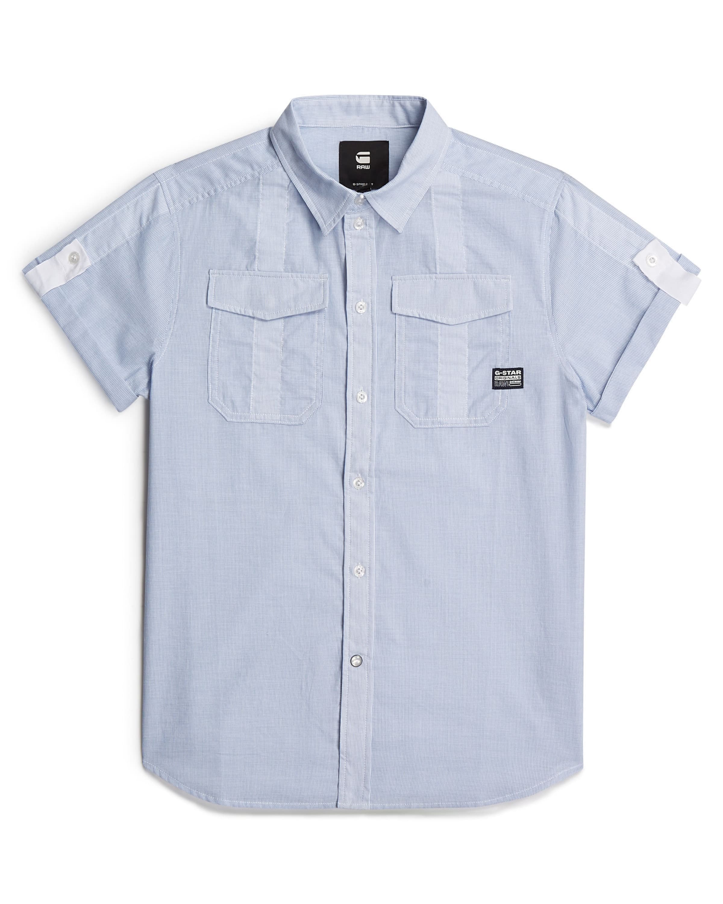 G-STAR Blouse in Blauw: voorkant