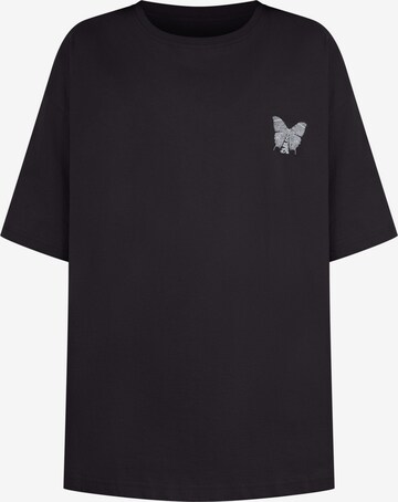 Smilodox Oversized Shirt 'Payton' in Black: front