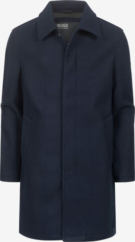 INDICODE JEANS Between-Seasons Coat 'Grandrim' in Blue: front