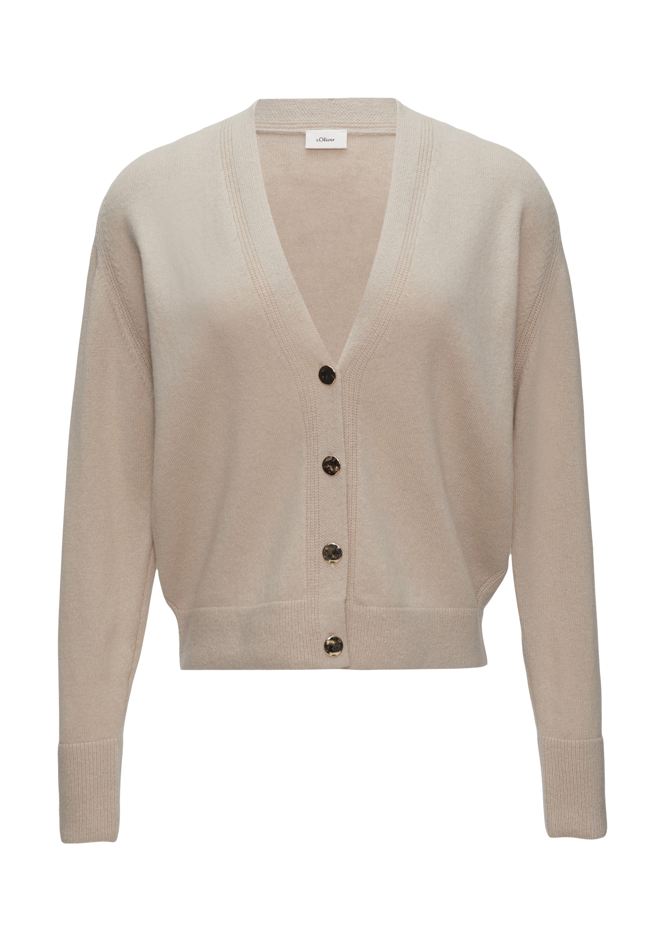 Cardigan s.Oliver BLACK LABEL en beige : devant