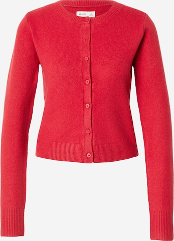 HOLLISTER - Casaco de malha em vermelho: frente