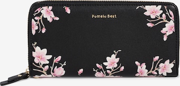 Portamonete 'Pomelo Best Portemonnaie Damen mit Blumenprint' di Pomelo Best in nero: frontale