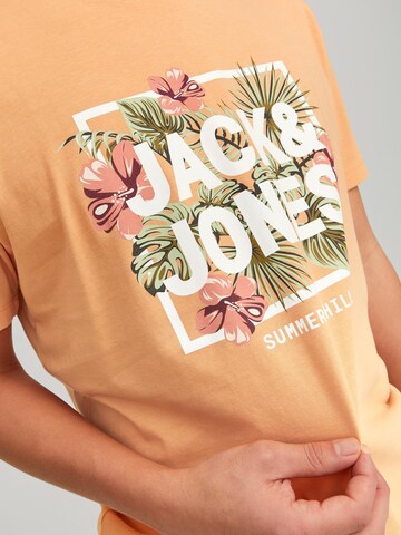 JACK & JONES Tričko 'BECS' – oranžová