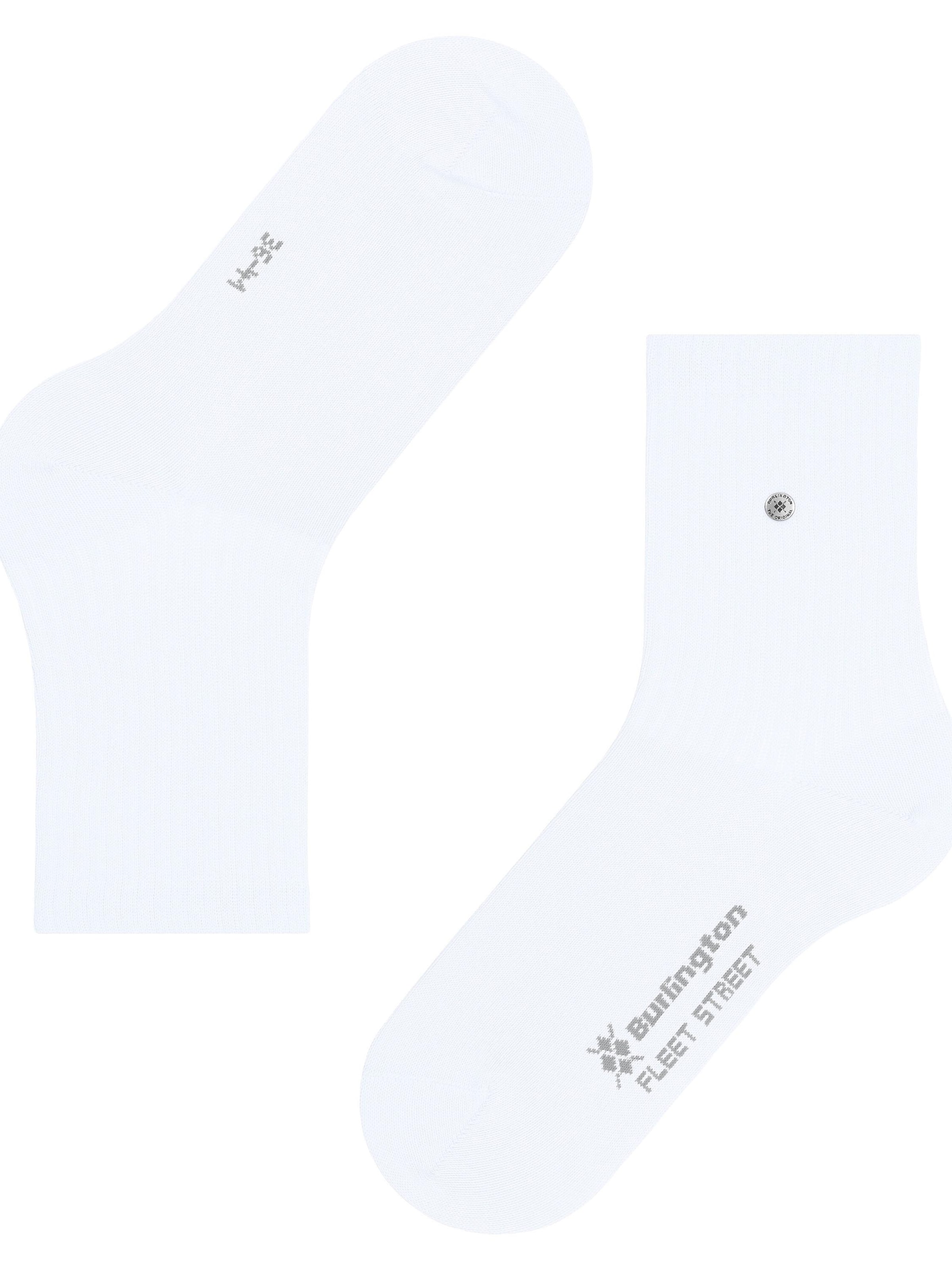 BURLINGTON Socks 'Fleet Street' in White