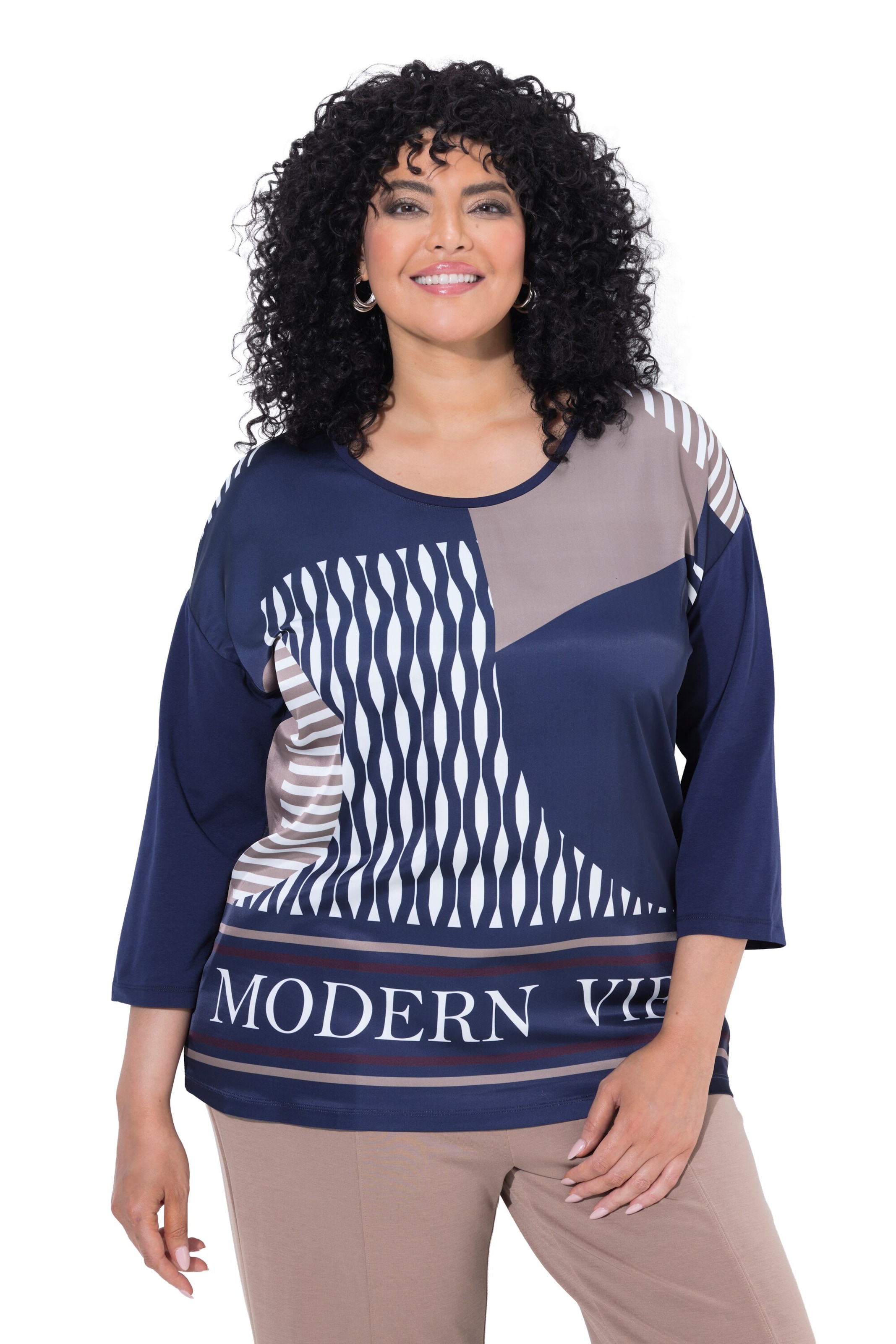 Ulla Popken Shirt in Blue: front