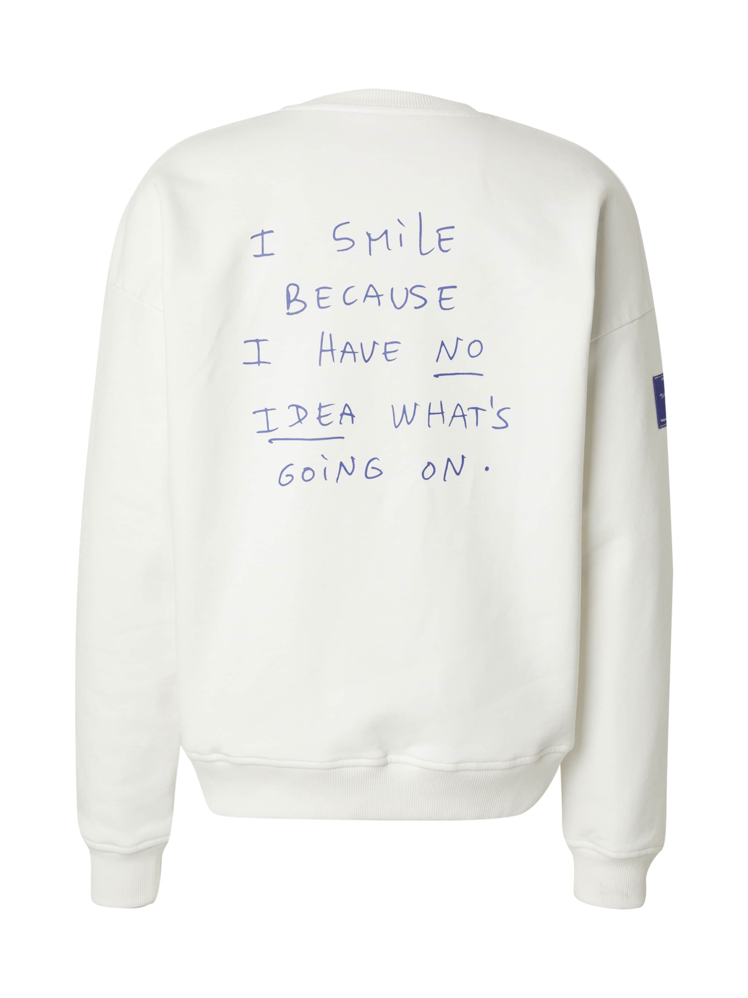 Today I did nothing Μπλούζα φούτερ σε λευκό