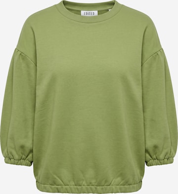EDITED Sweatshirt 'Melisa' in Groen: voorkant