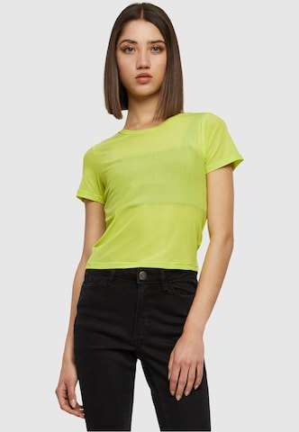 Urban Classics Shirt 'Mesh Tee' in Yellow: front