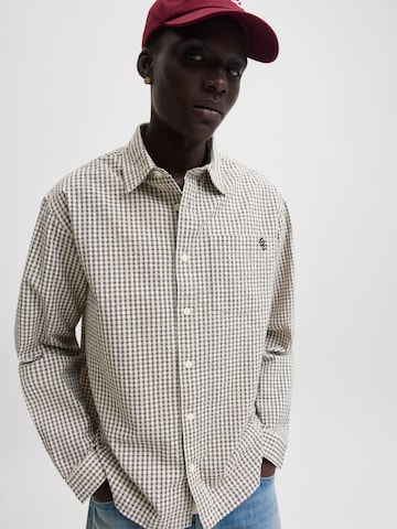 JACK & JONES - Ajuste confortable Camisa 'JORMenton' en blanco