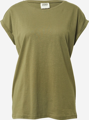 Urban Classics Shirt in Groen: voorkant