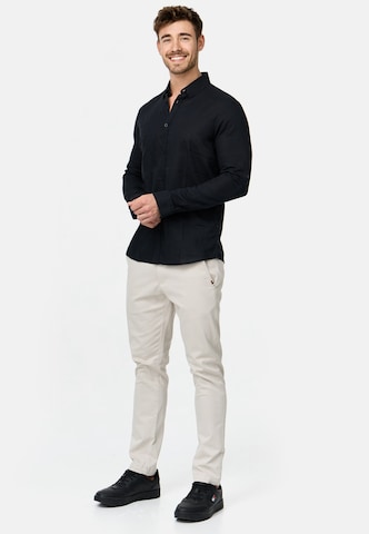 INDICODE JEANS Regular fit Overhemd ' Brayden ' in Zwart