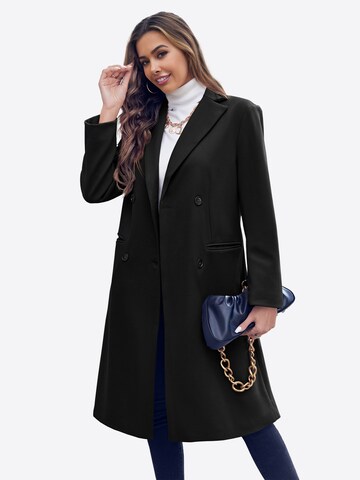 Manteau mi-saison Imily Bela en noir : devant