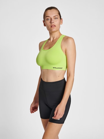 Hummel Bralette Sports Bra 'TIF' in Green: front