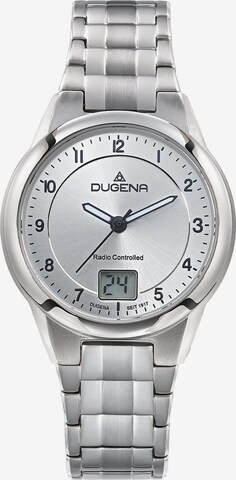 DUGENA Analog Watch in Silver: front