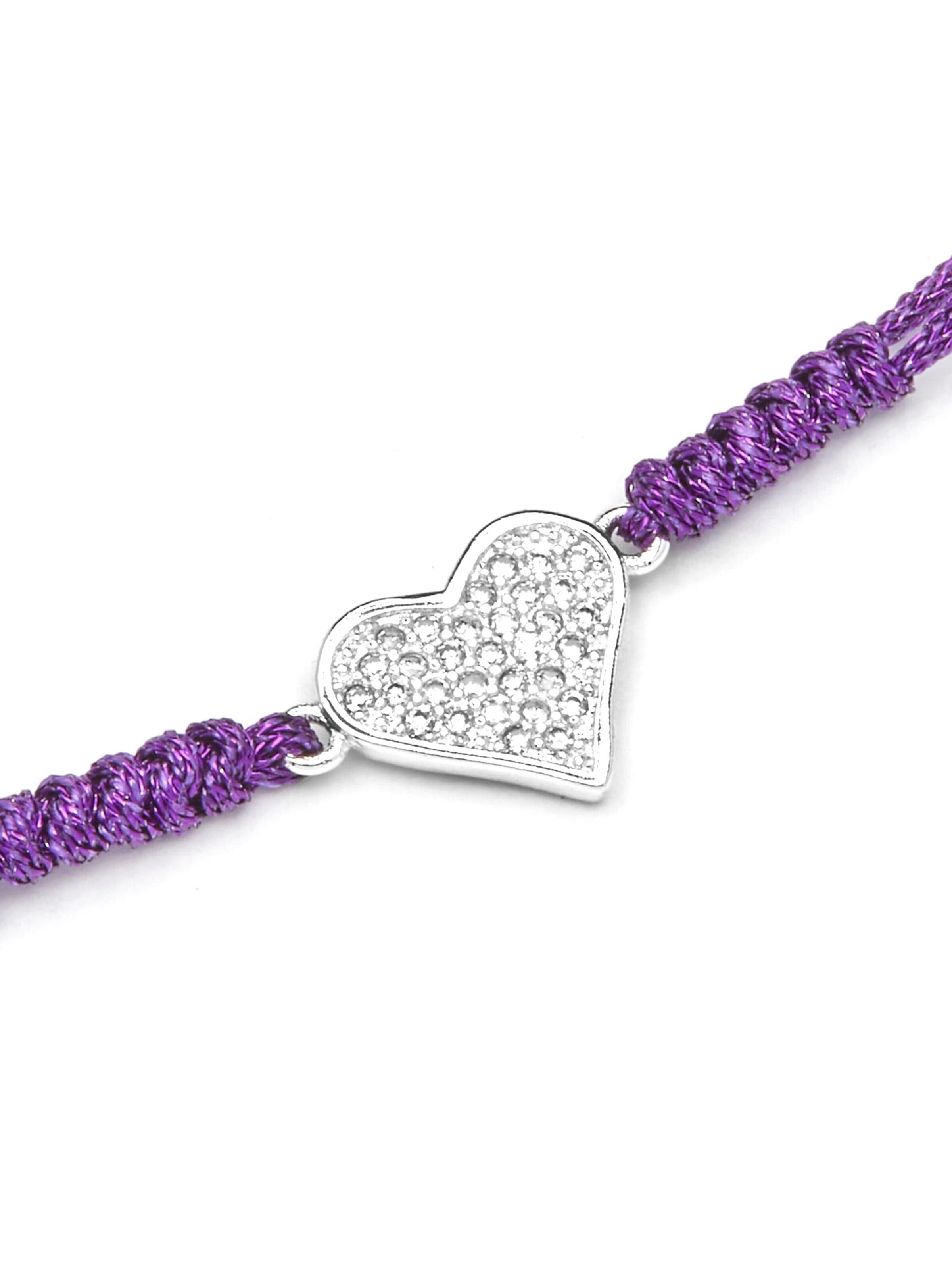 Luxenter Armband 'Heart'‌‌‌‌‌‌‌‌‌ in Lila