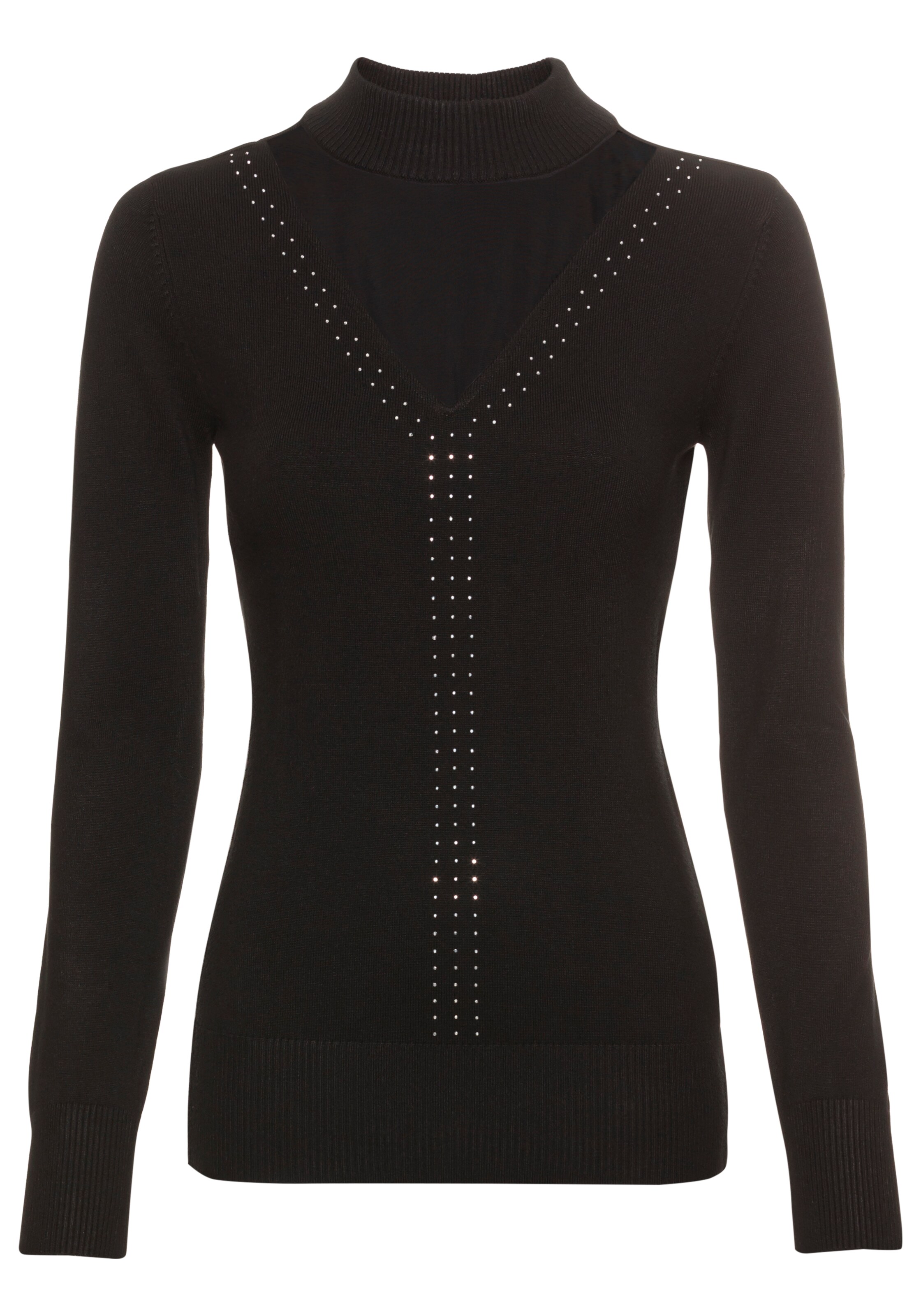 LAURA SCOTT Sweater in Black: front