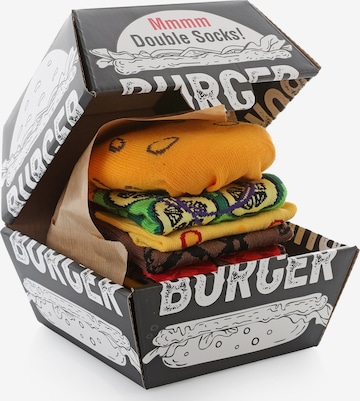 Crea Socks Sukat 'Hamburger' värissä monivärinen: etupuoli