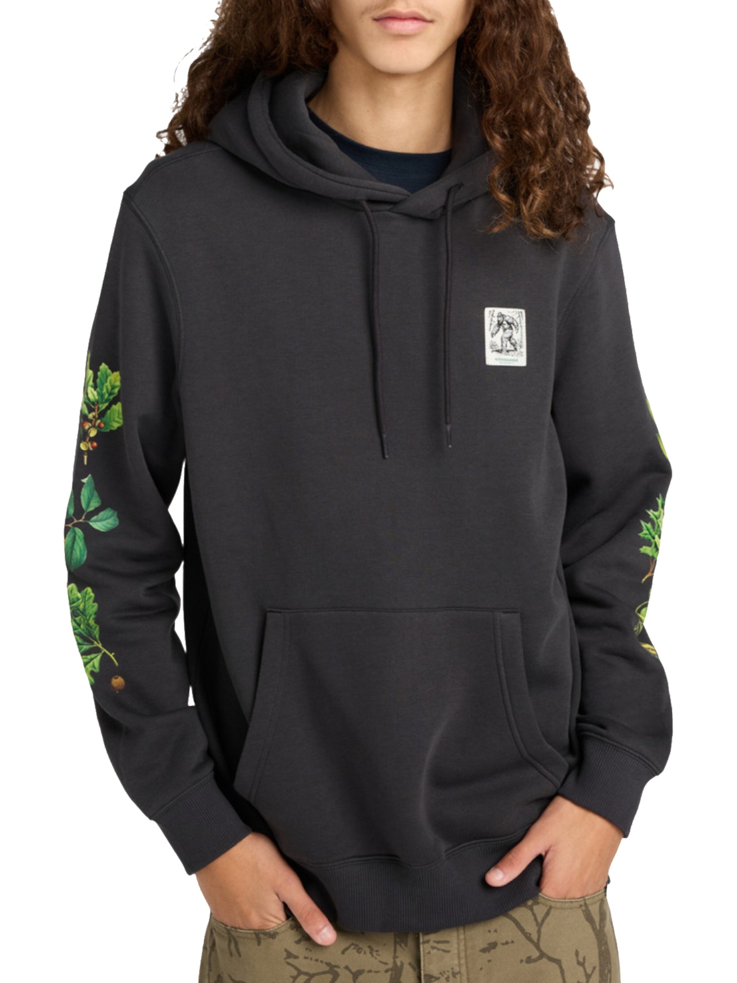 ELEMENT Sweatshirt 'Bigfoot Trees Po' in Black