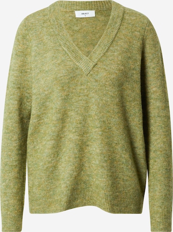 Pullover 'ELLIE' di OBJECT in verde: frontale