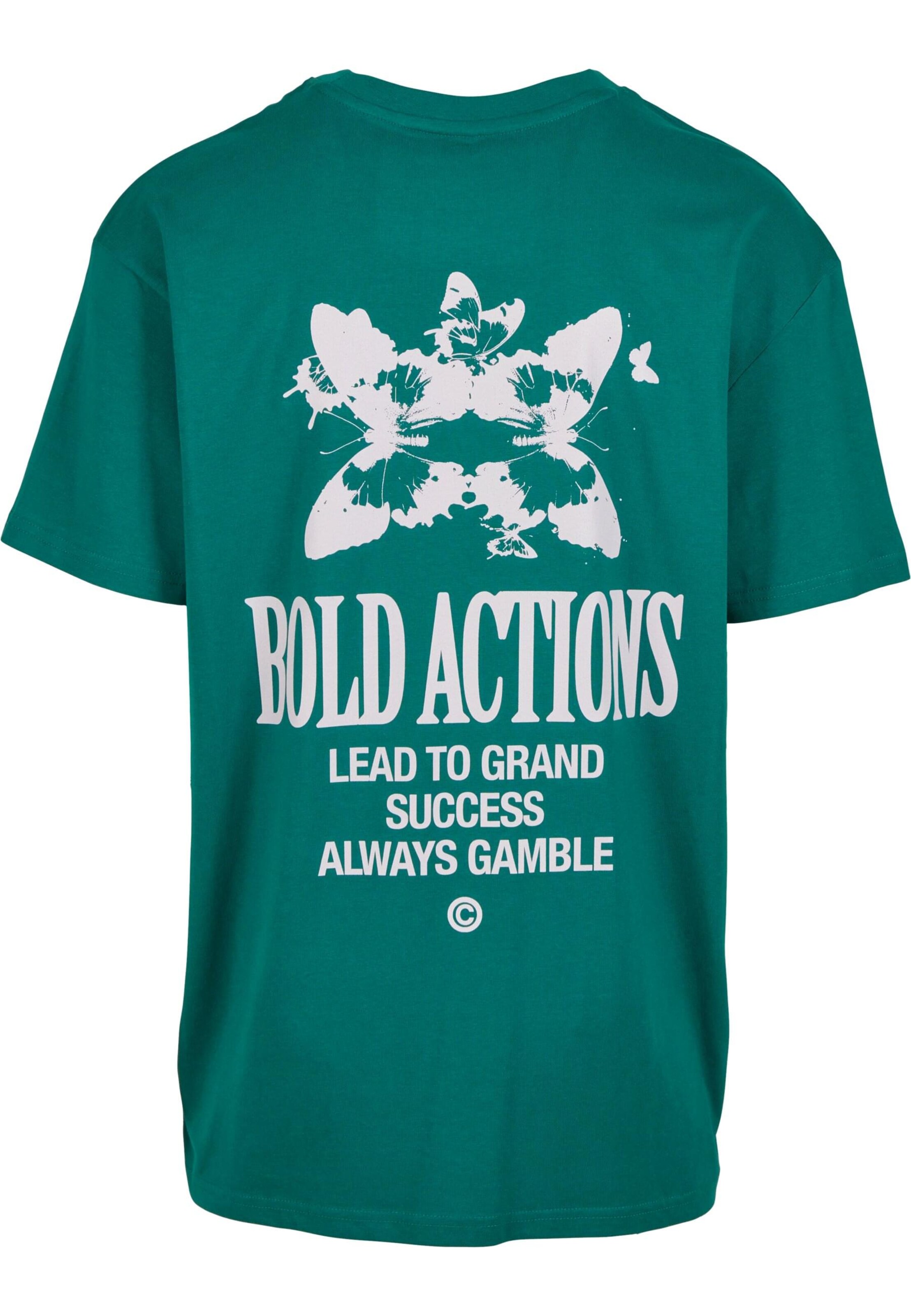 Tricou 'Bold Actions' de la Mister Tee pe verde