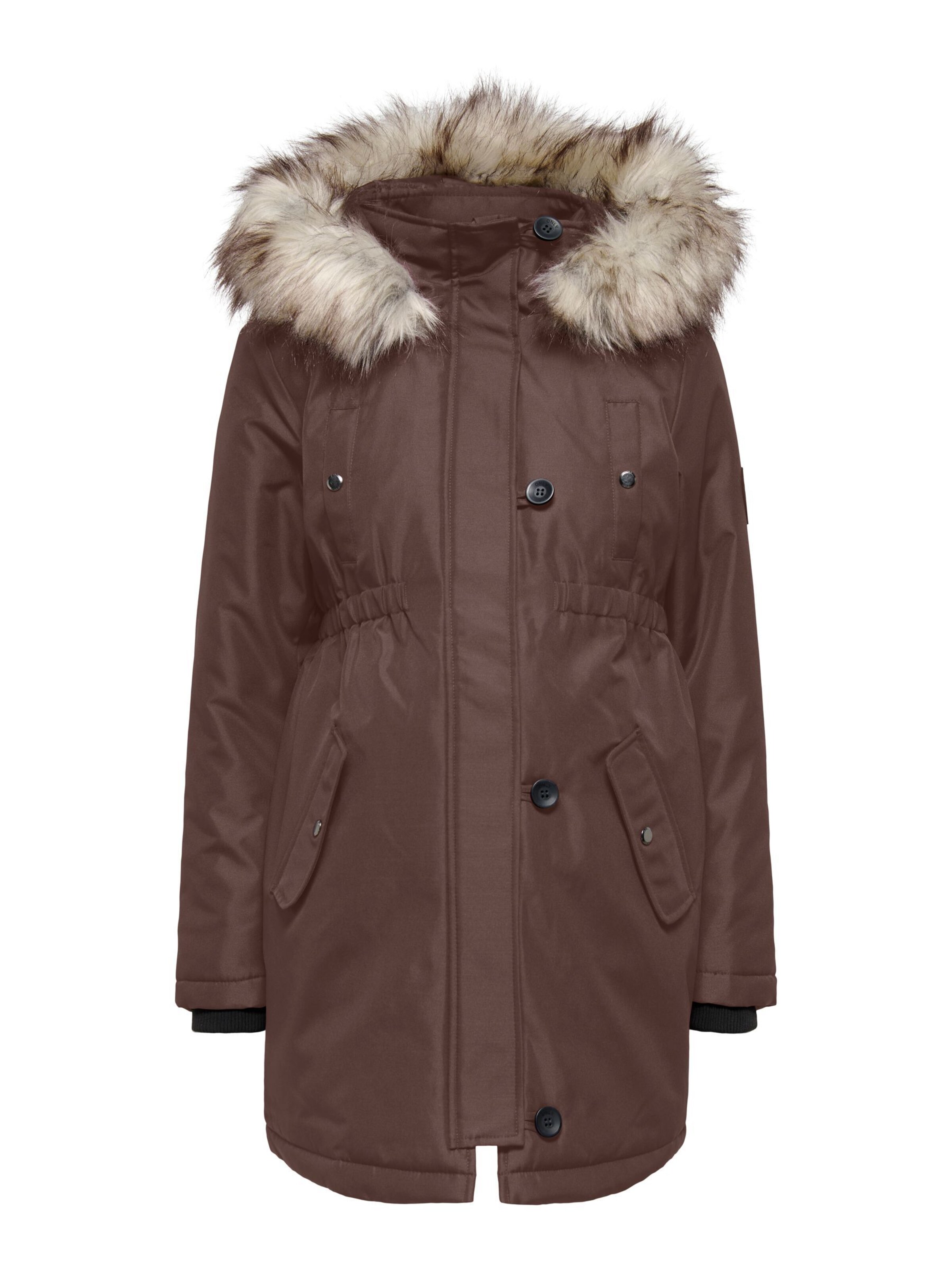 Parka d’hiver 'OLMIris' Only Maternity en marron : devant