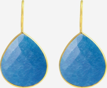 Boucles d'oreilles 'Türkis' Gemshine en bleu : devant