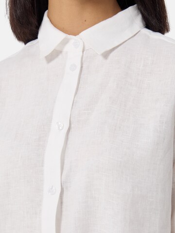 Coupe regular Chemisier CASH-MERE.CH en blanc