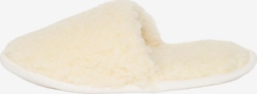 Gottstein Hausschuh 'Curly Wool' in Weiß: Vorderseite