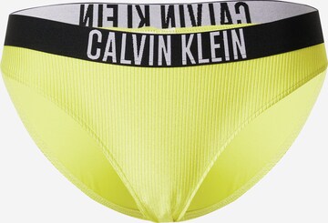 Calvin Klein Swimwear Низ бикини в Желтый: спереди