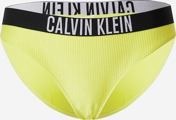 Bas de bikini Calvin Klein Swimwear en jaune : devant
