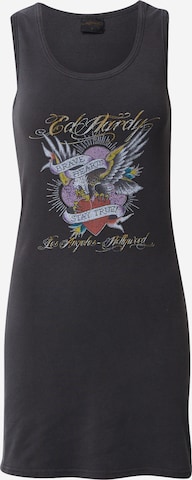 Ed Hardy Dress 'BRAVE-HEARTS' in Black: front