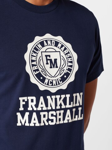 Coupe regular T-Shirt FRANKLIN & MARSHALL en bleu