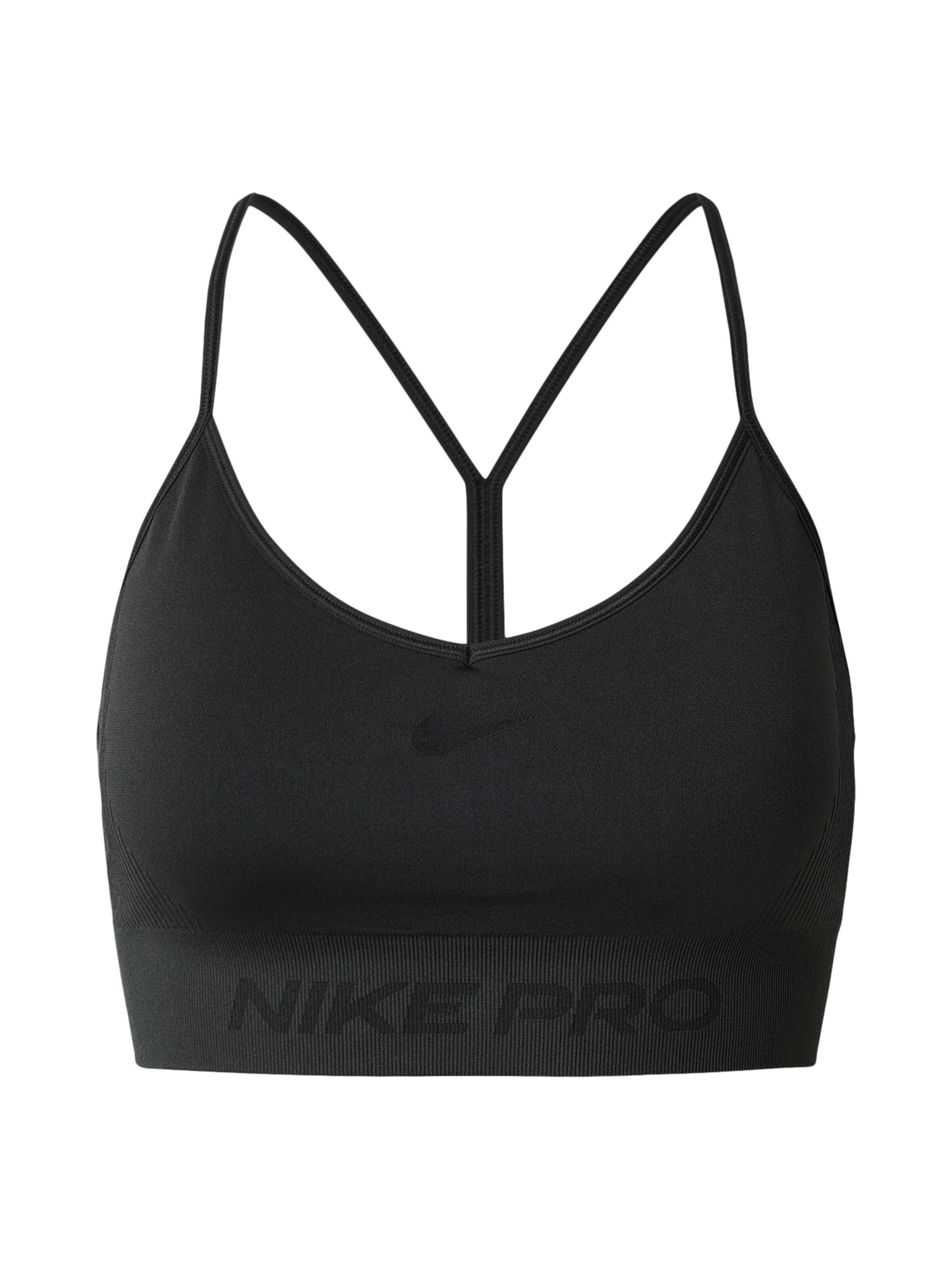 NIKE Soutien-gorge de sport en anthracite / noir, Vue avec produit