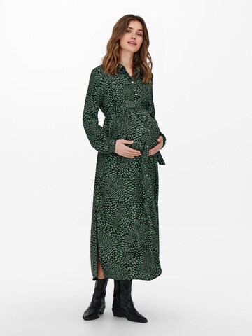 Only Maternity Shirt Dress 'Noelle' in Green