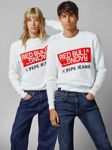 Felpa di Red Bull Racing x Pepe Jeans in bianco: frontale