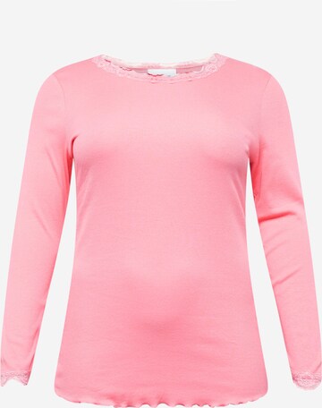 Fransa Curve Shirt in Pink: front