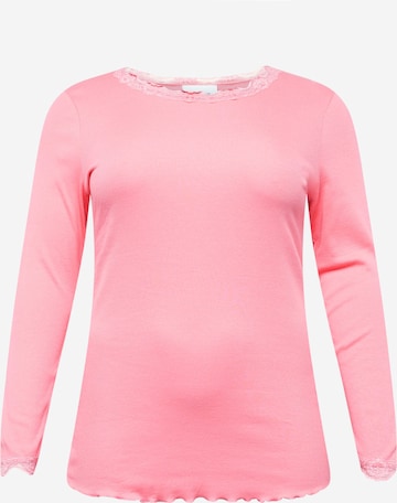 Fransa Curve Shirt in Pink: front