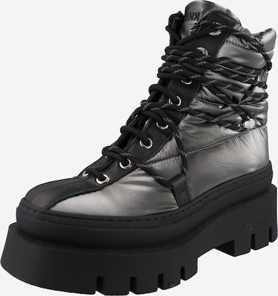 BRONX Lace-Up Ankle Boots in Silver grey / Black, Item view