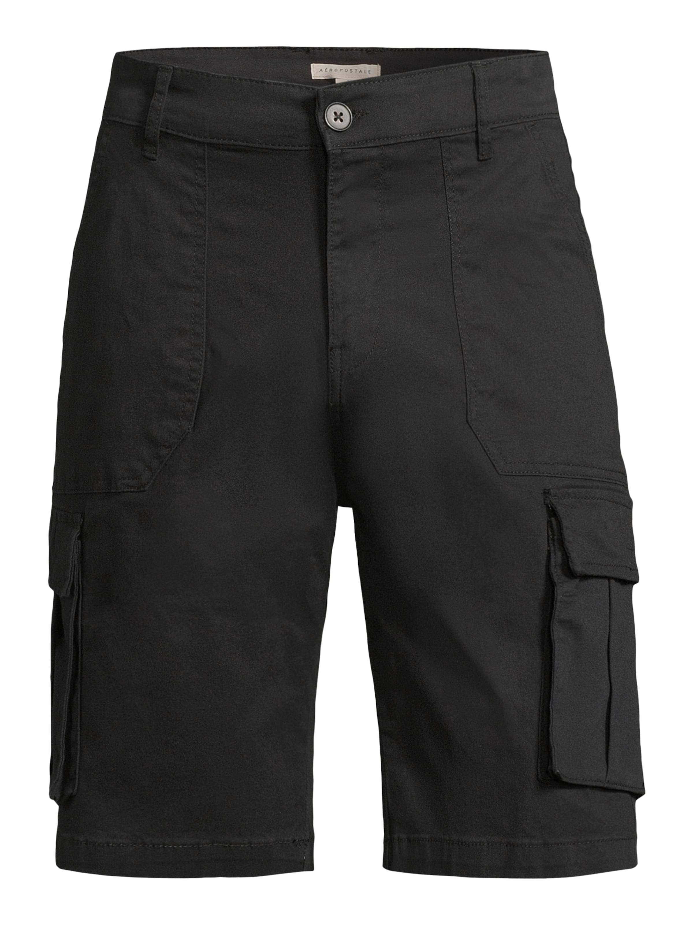 AÉROPOSTALE Štandardný strih Kapsáče - Čierna: predná strana