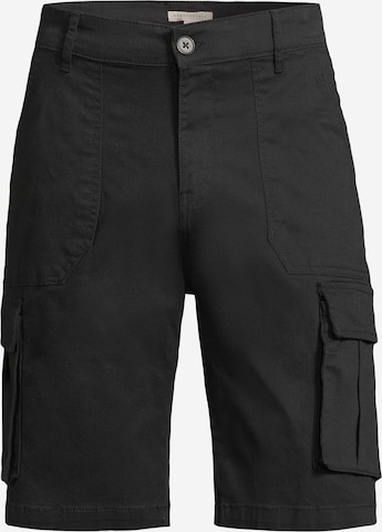 Regular Pantalon cargo AÉROPOSTALE en noir : devant