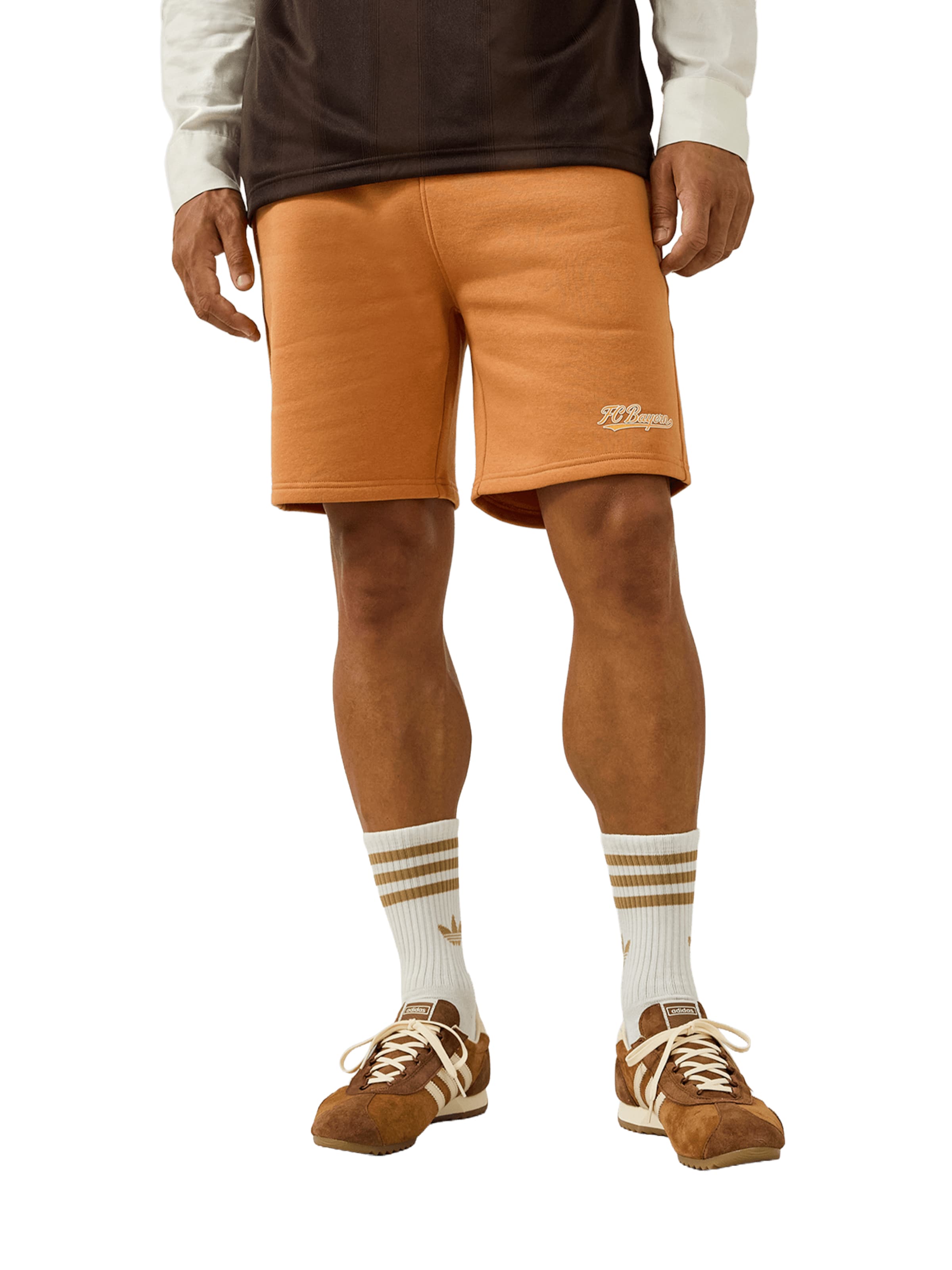 FC BAYERN MÜNCHEN Regular Shorts 'Spring' in Braun: Vorderseite