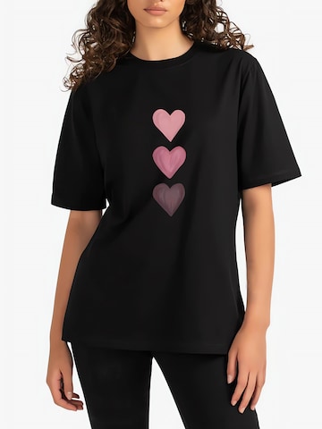 GORHEY T-shirt i svart: framsida